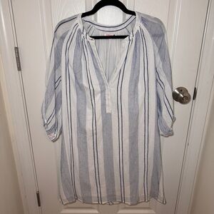 Sundry Striped Henley Dress